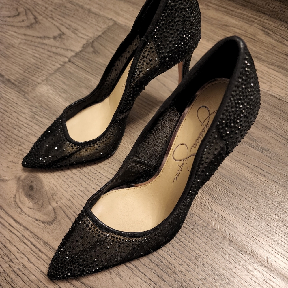 Jessica Simpson  black high heels size 7